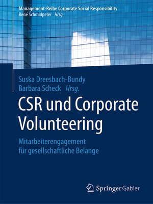 cover image of CSR und Corporate Volunteering